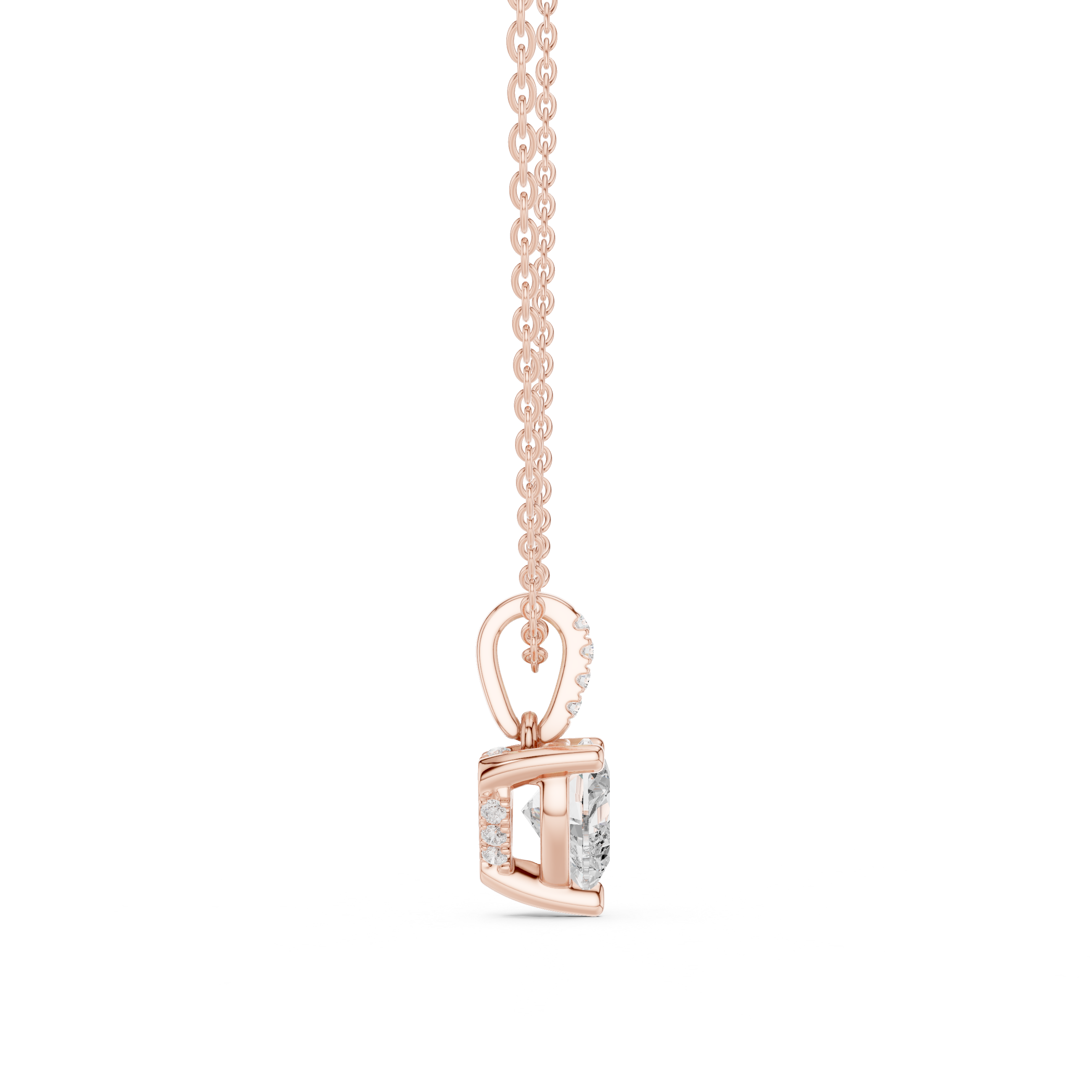Sparkling CZ Diamond Necklace with high shine