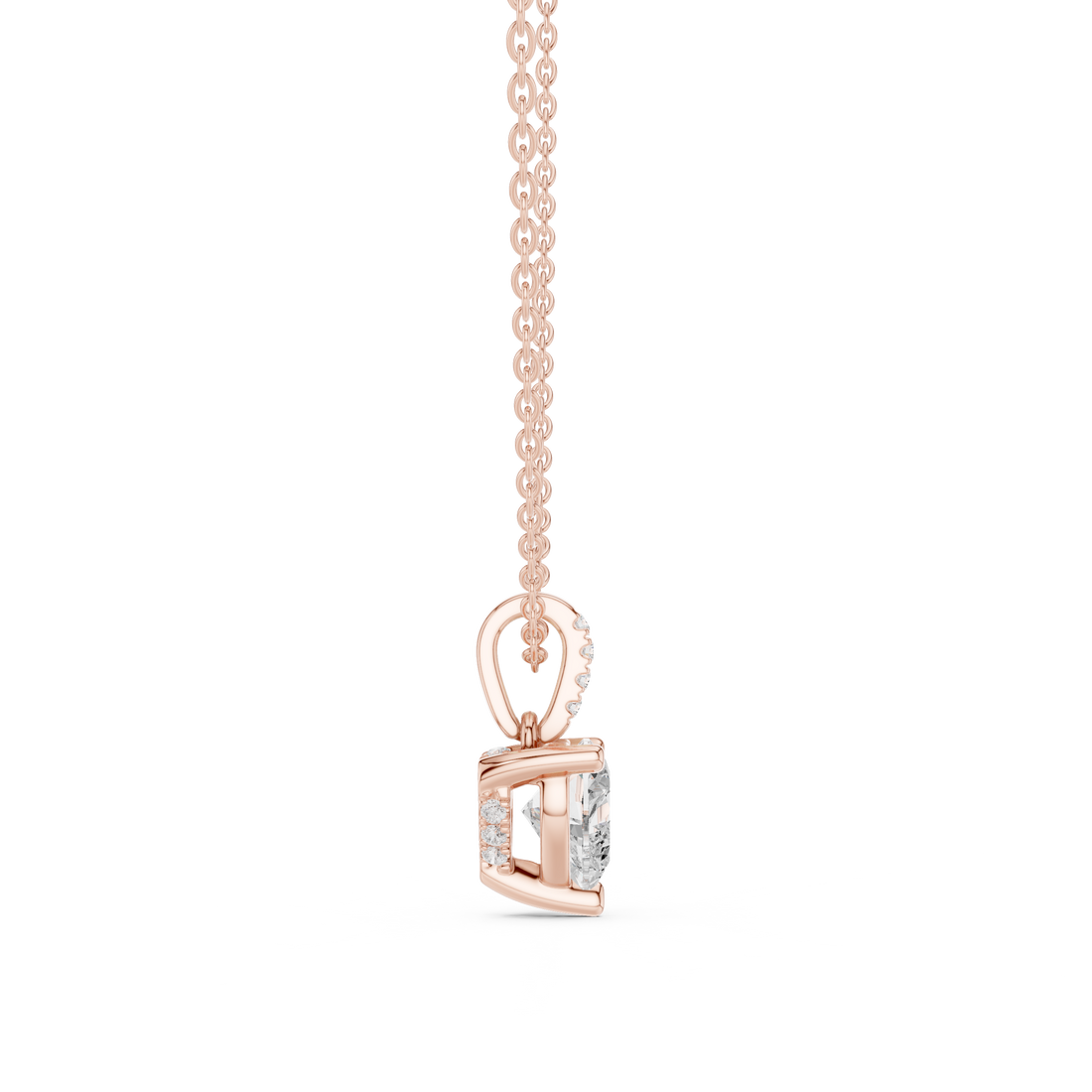 Sparkling CZ Diamond Necklace with high shine