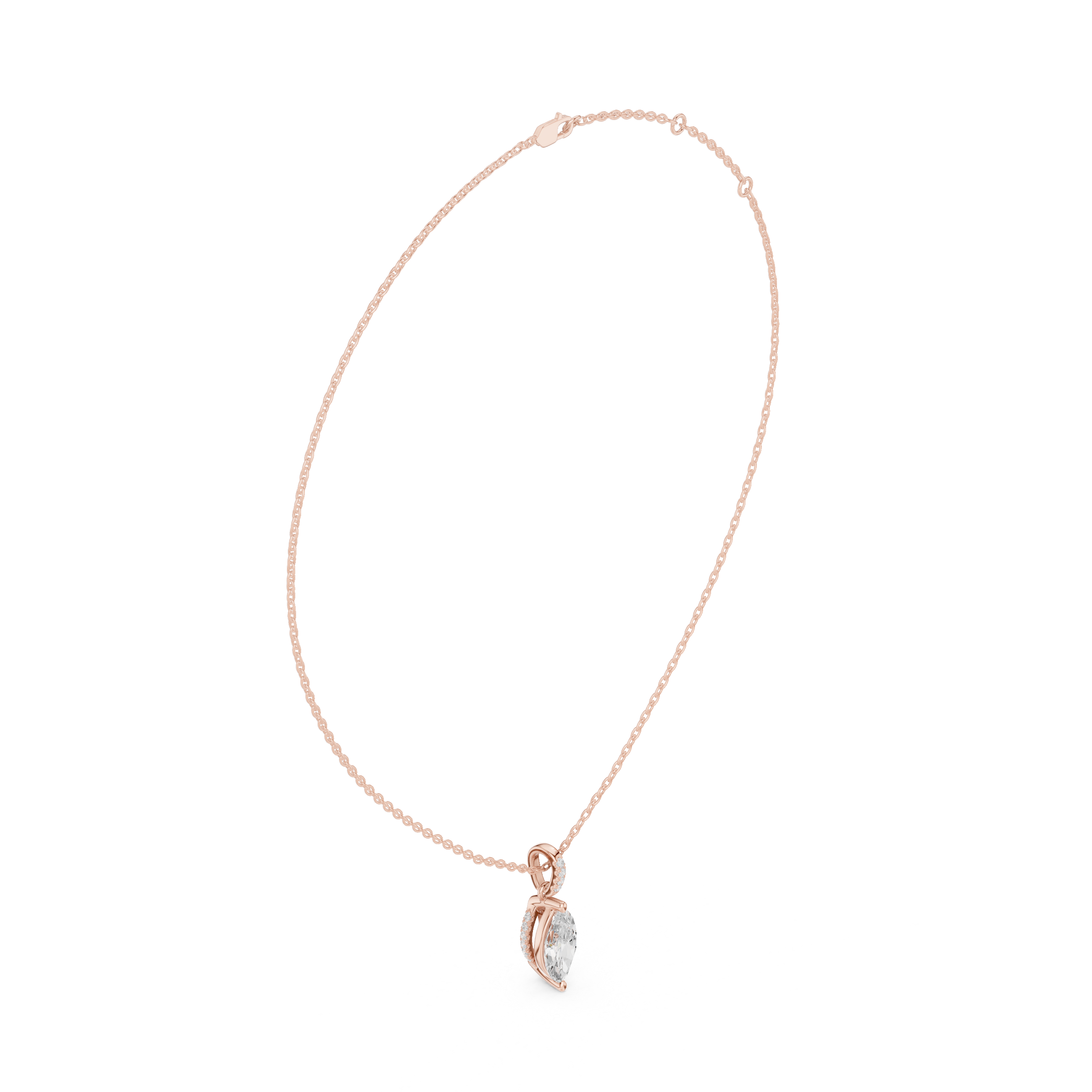 Sparkling Drop Diamond Necklace for luxury look