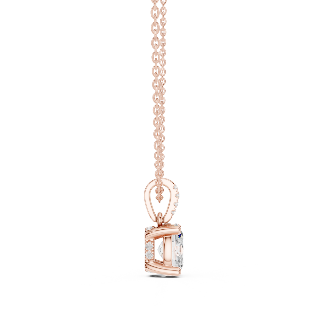 Sparkling CZ Diamond Necklace with high shine