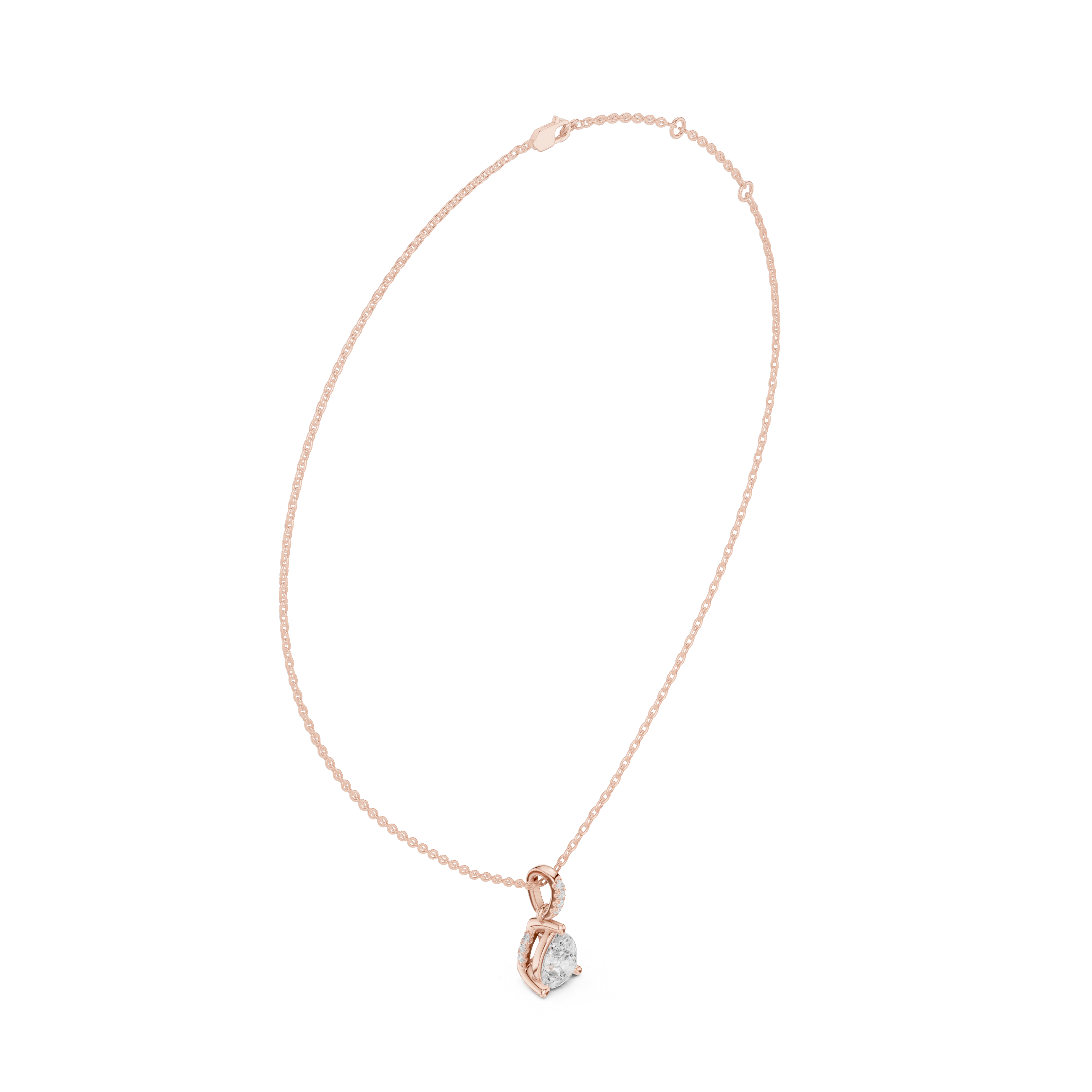 Sparkling Drop Diamond Necklace for luxury look