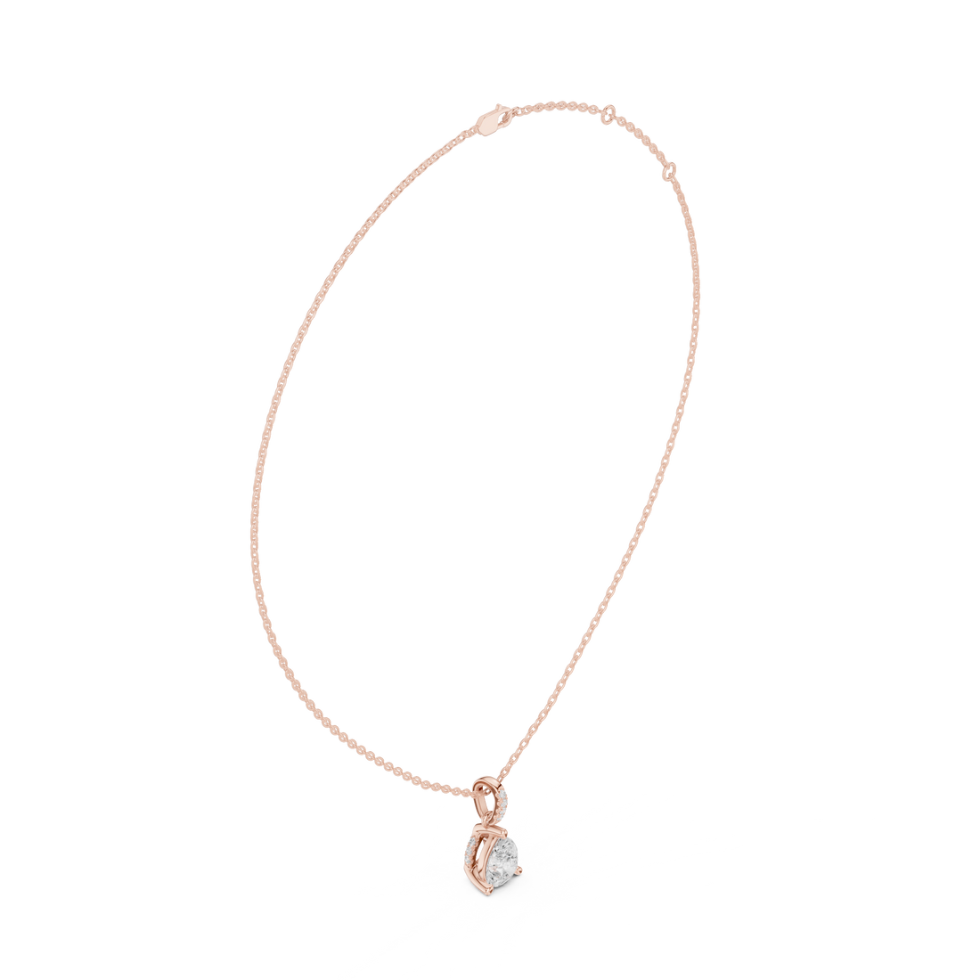 Sparkling Drop Diamond Necklace for luxury look