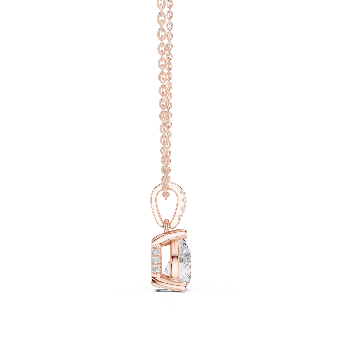 Sparkling CZ Diamond Necklace with high shine