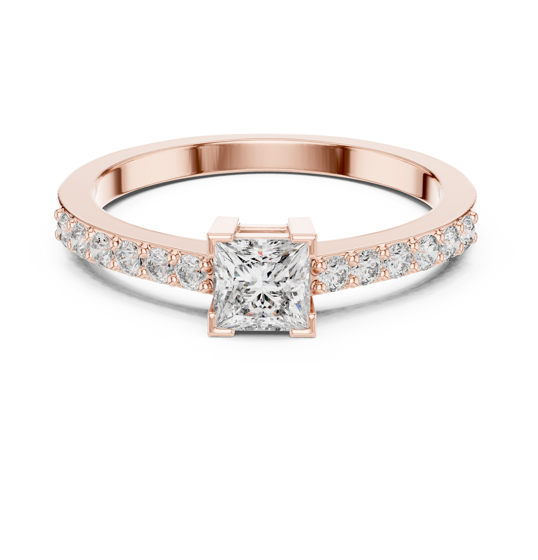 Smooth metal bracelet with polished shine.
