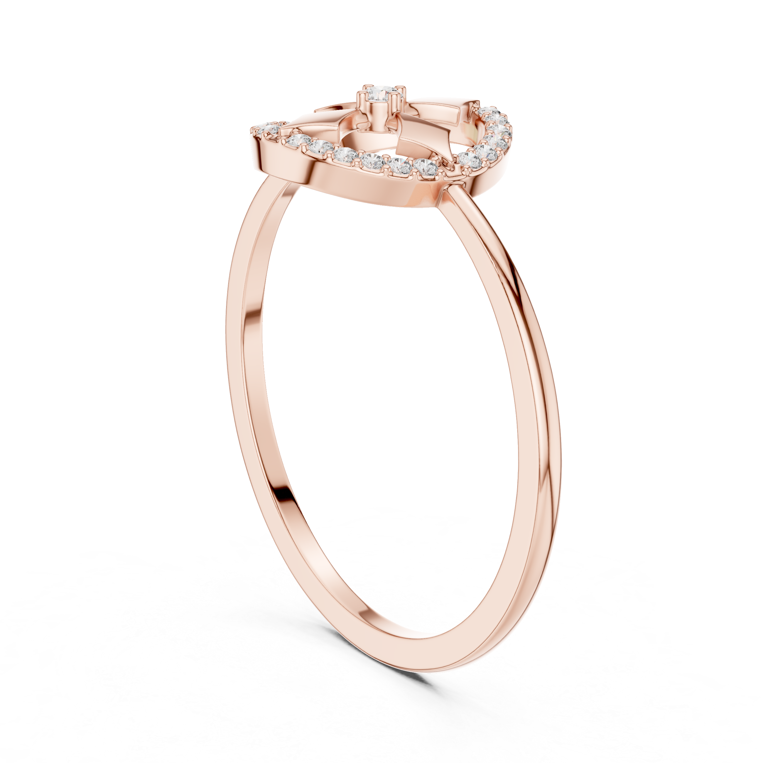 Anniversary ring with sparkling gemstone accents.