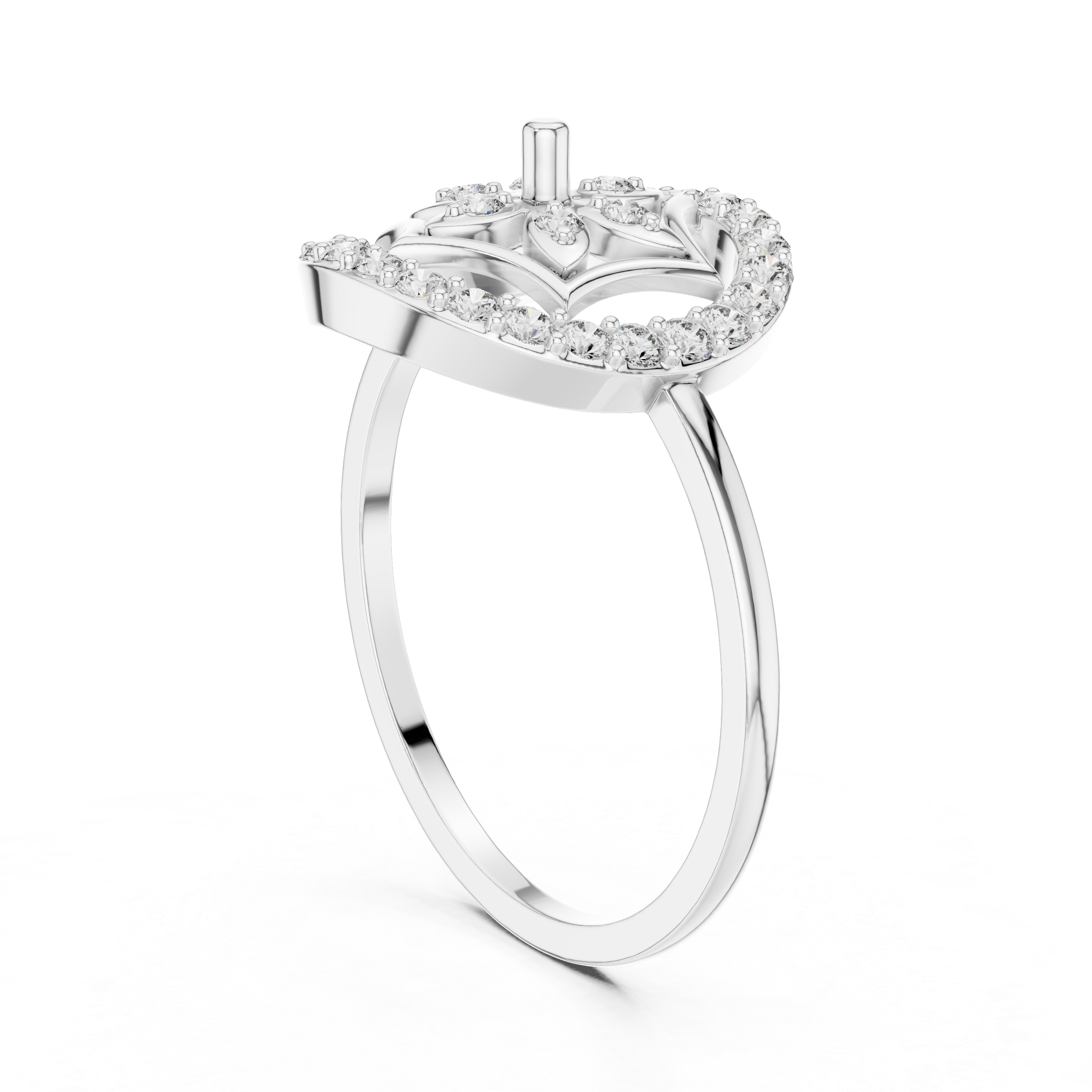 Engraved gold bangle with floral decorative carving.