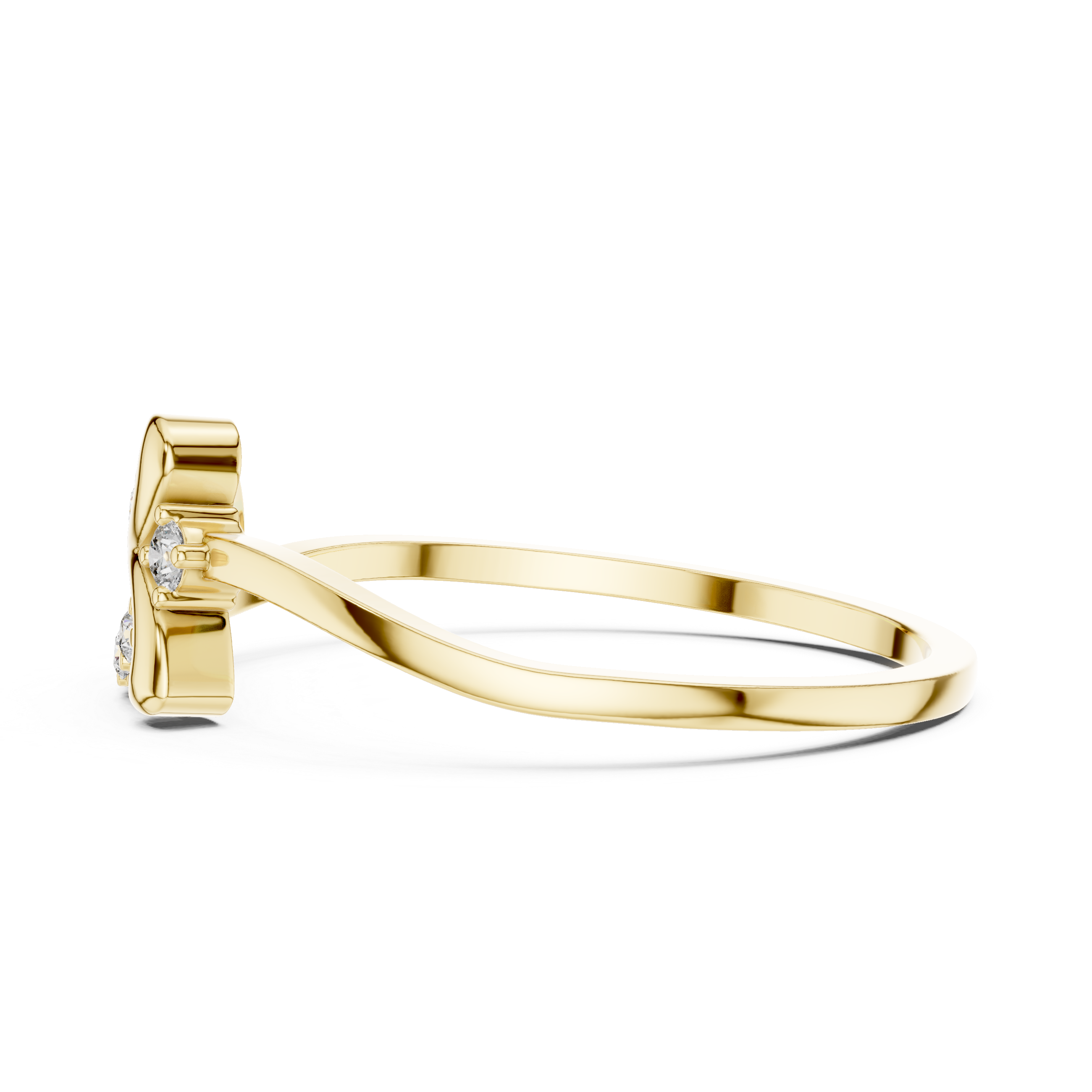 Smooth gemstone toe ring with bright sparkle.