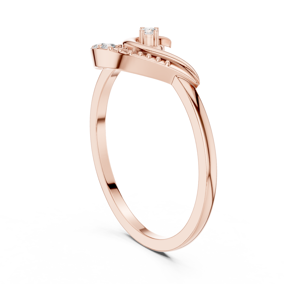 Floral carved toe ring with decorative elegance.
