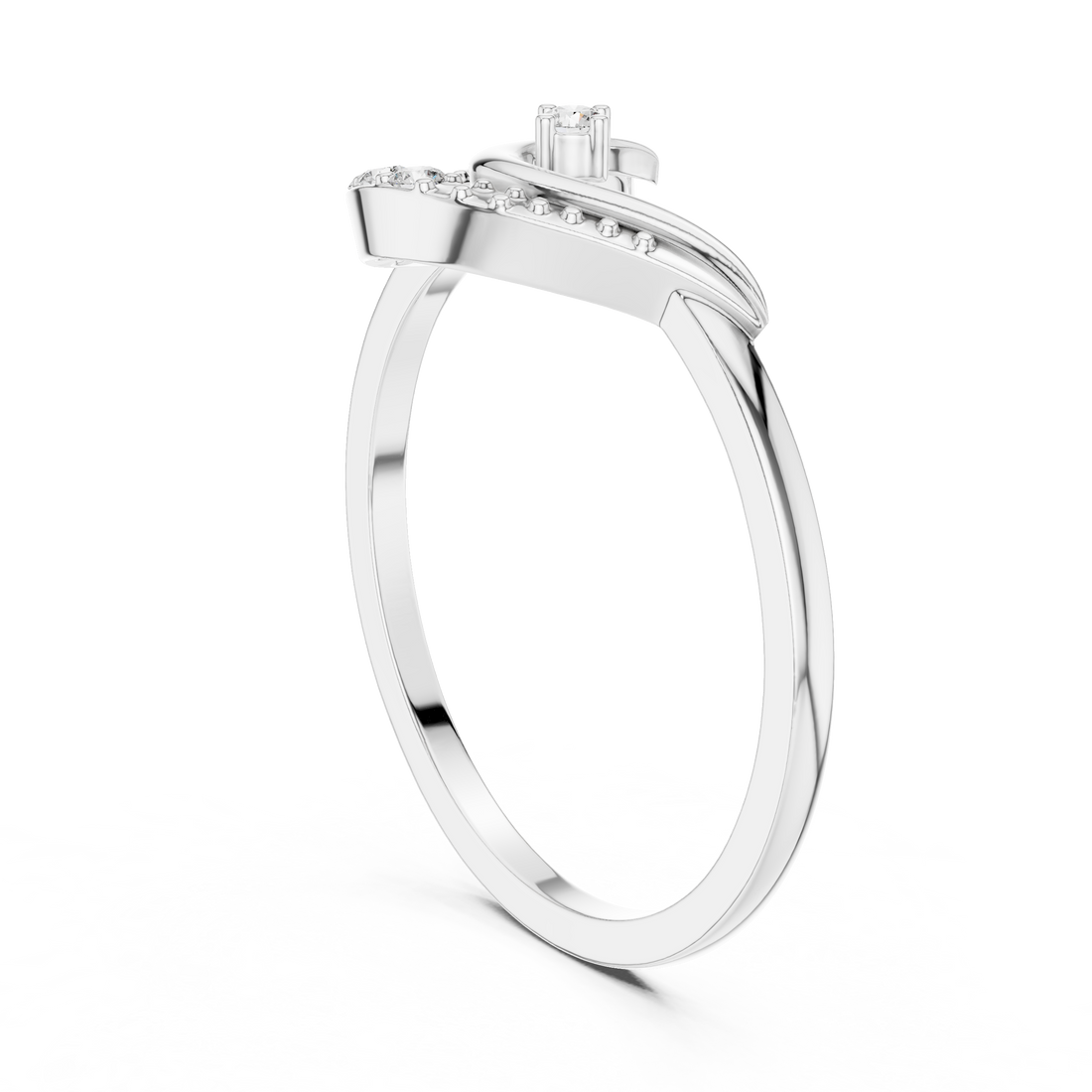 Halo engagement ring with brilliant diamond frame.