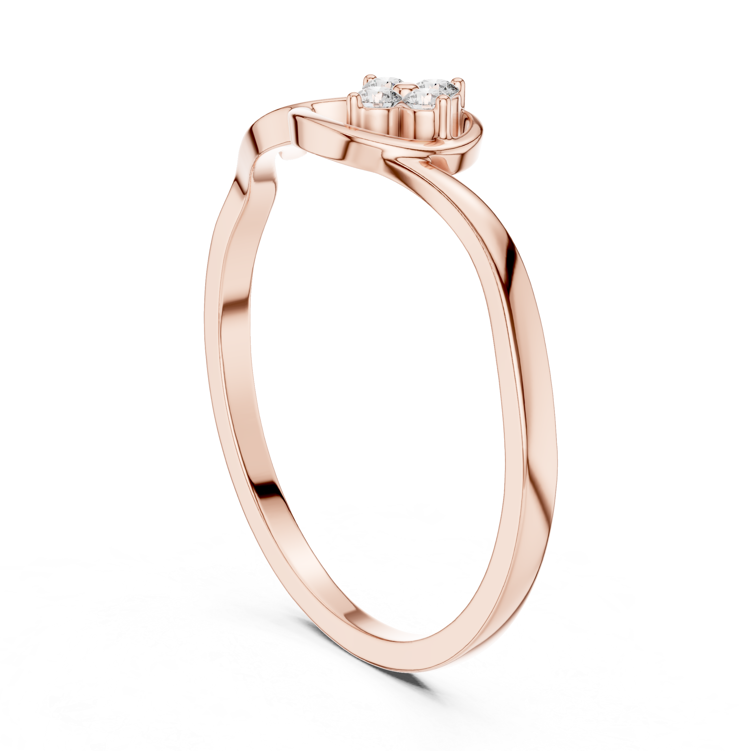 Classic wedding band with smooth polished surface.