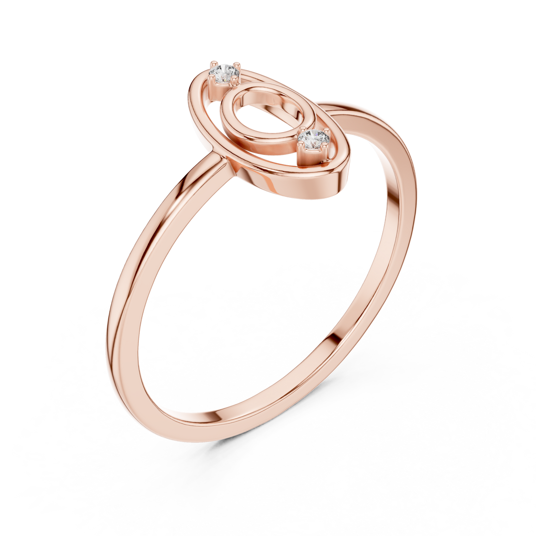 Minimal solitaire pendant necklace in white gold.