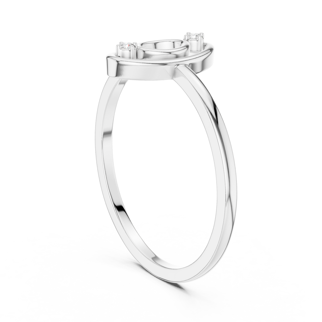 Circle pendant necklace with modern clean styling.