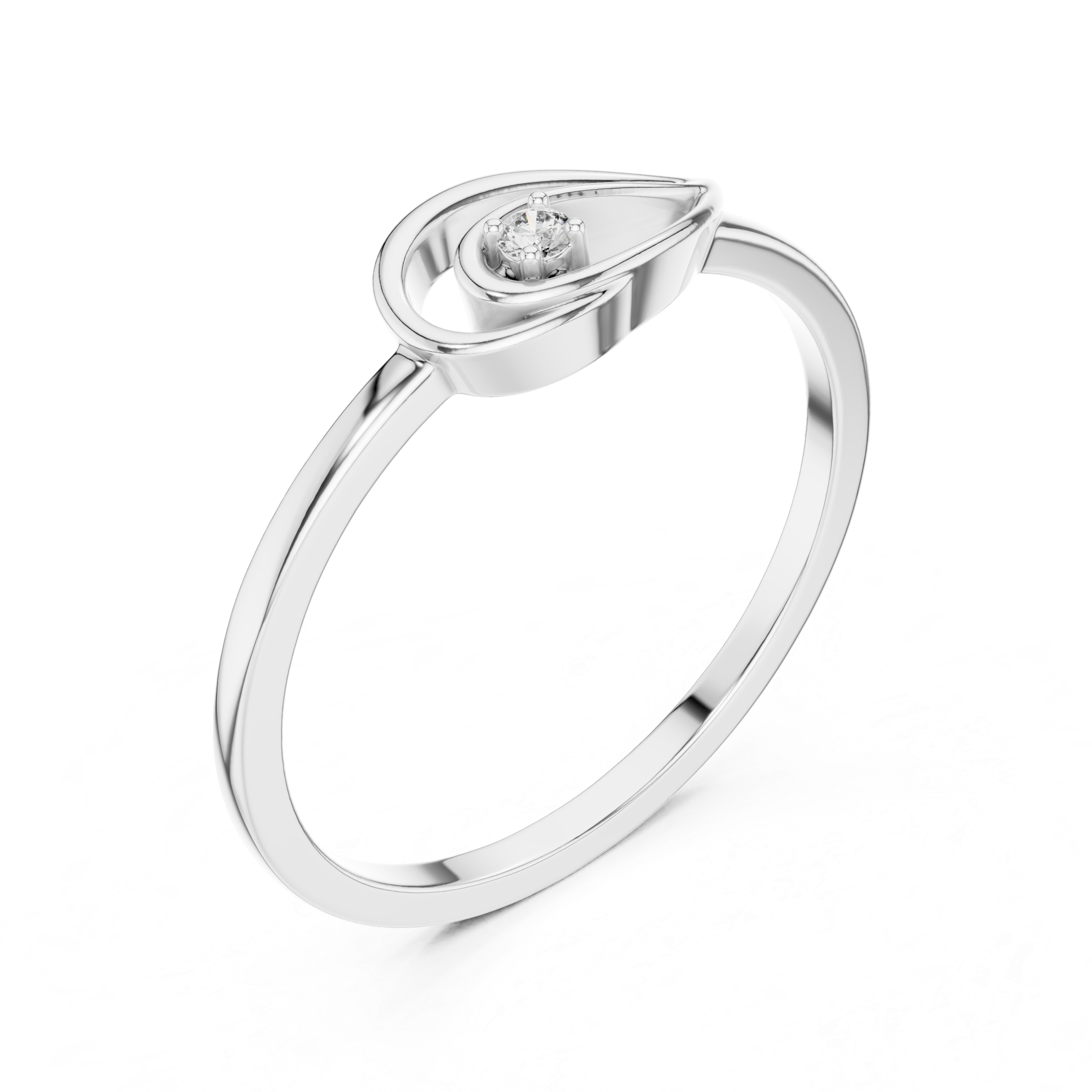 Minimal chain bracelet with subtle diamond accent.