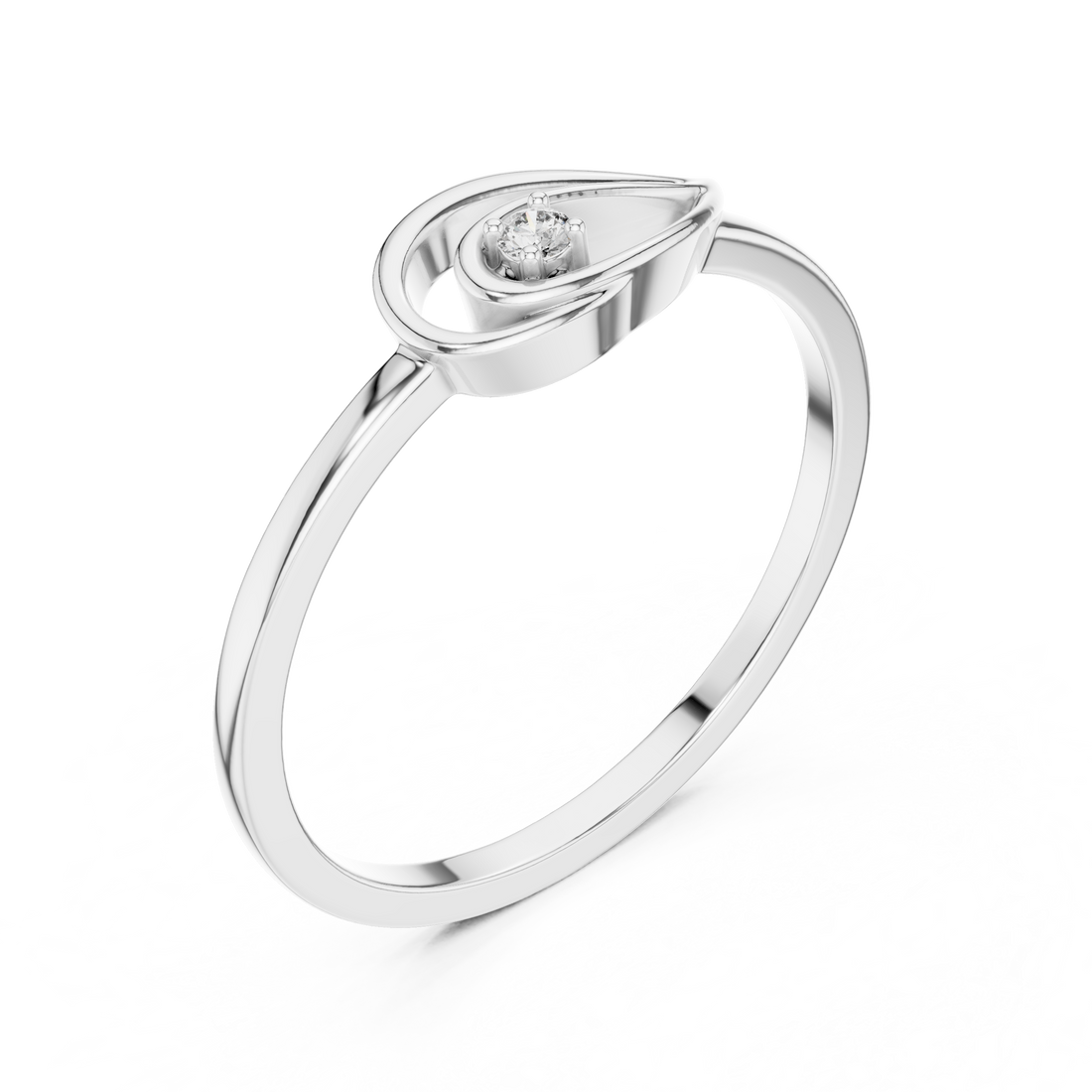 Minimal chain bracelet with subtle diamond accent.