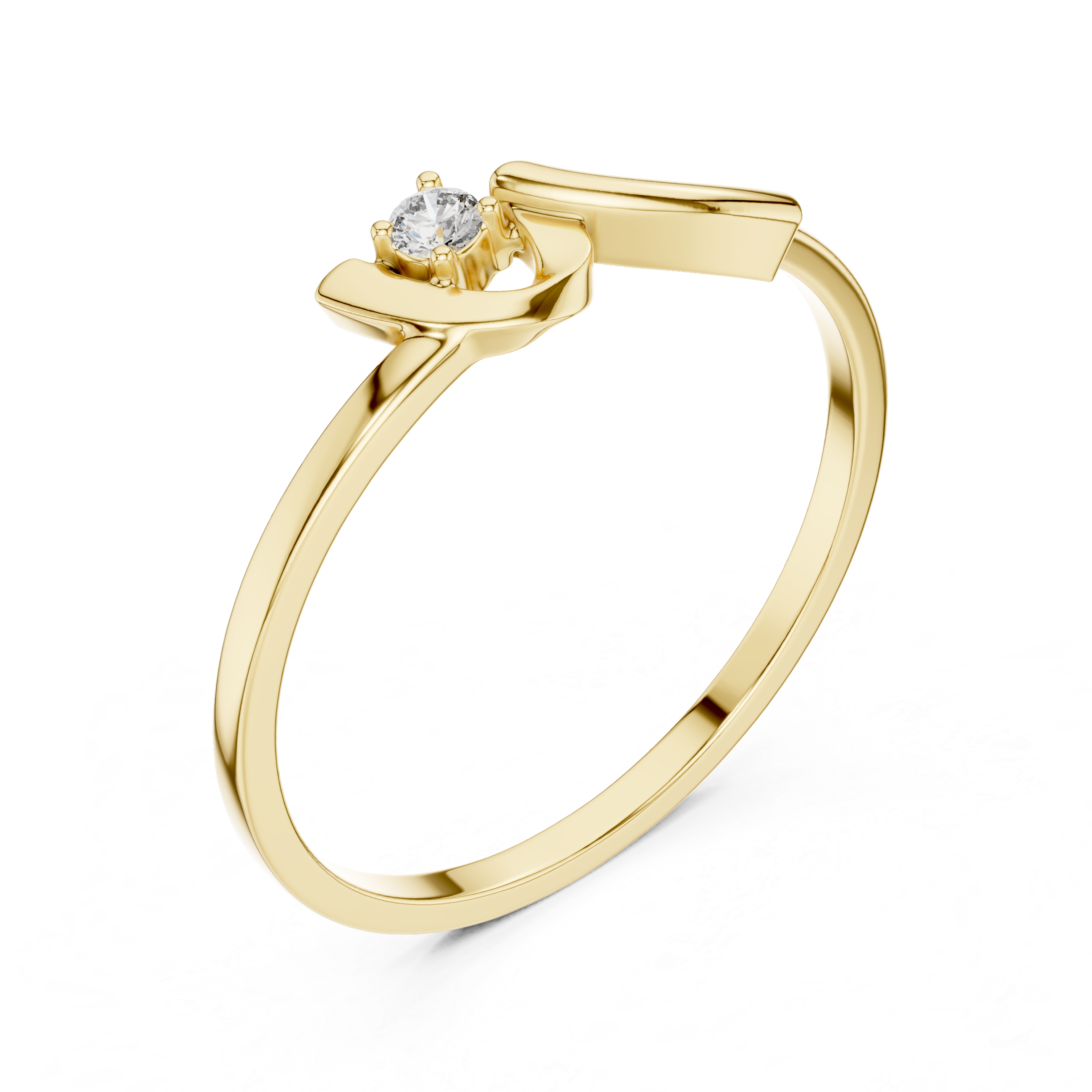 Decorative nose stud with carved floral detail.