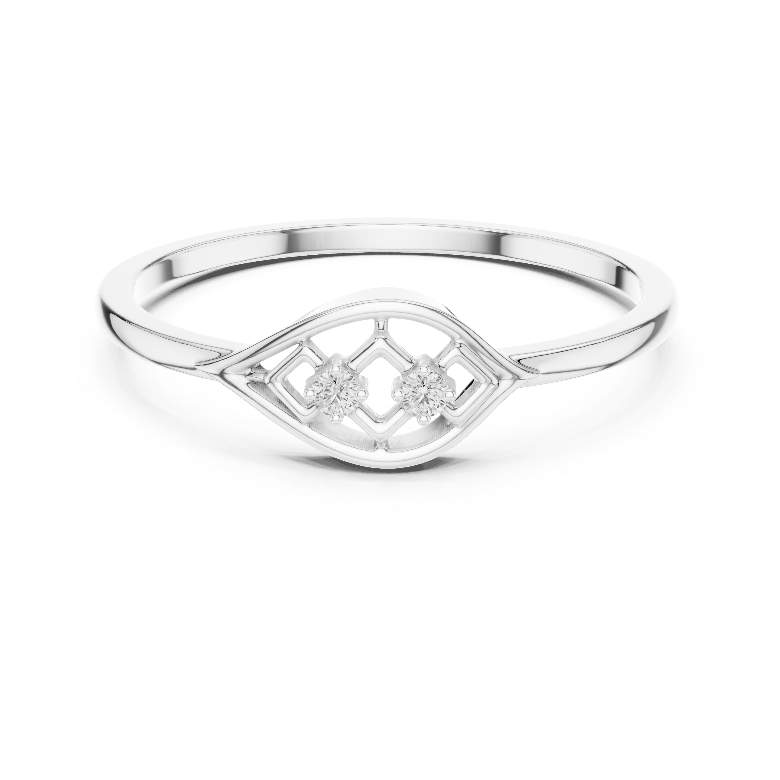 Adjustable toe ring with slim metal band.