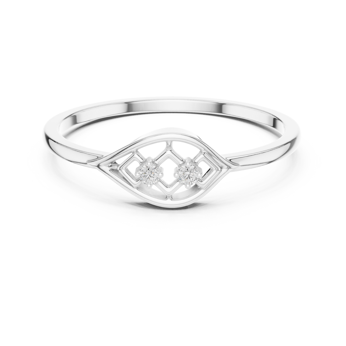 Adjustable toe ring with slim metal band.