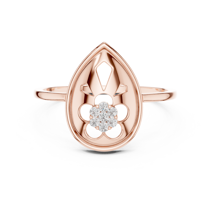Leaf brooch with smooth polished surface.