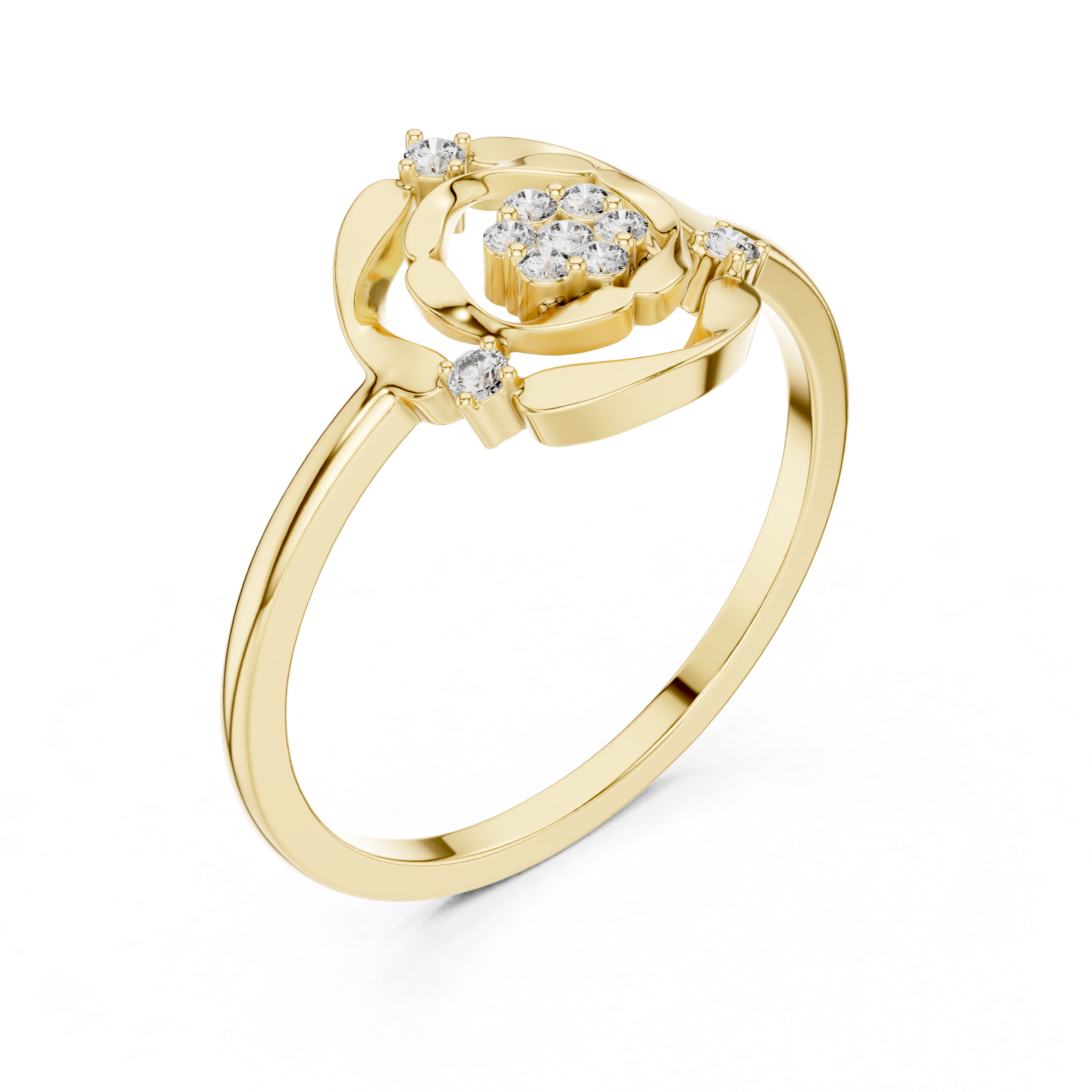 Anniversary ring with sparkling gemstone detail.