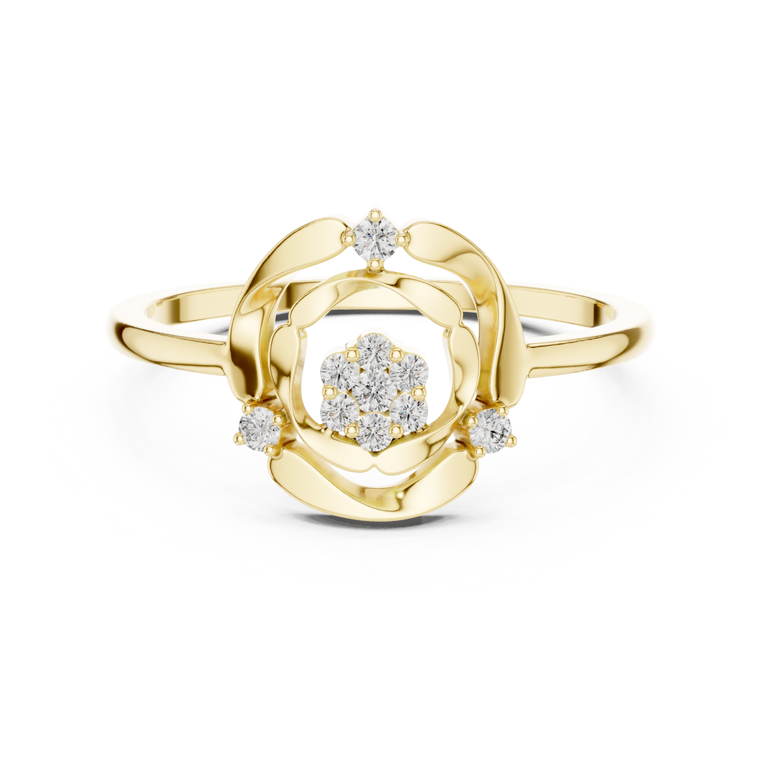 Celebration ring with colorful decorative stones.