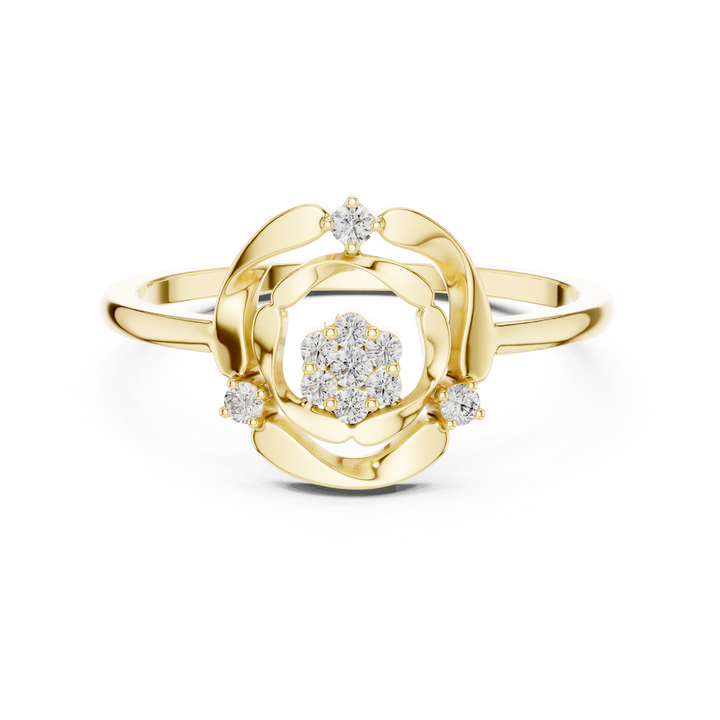 Celebration ring with colorful decorative stones.