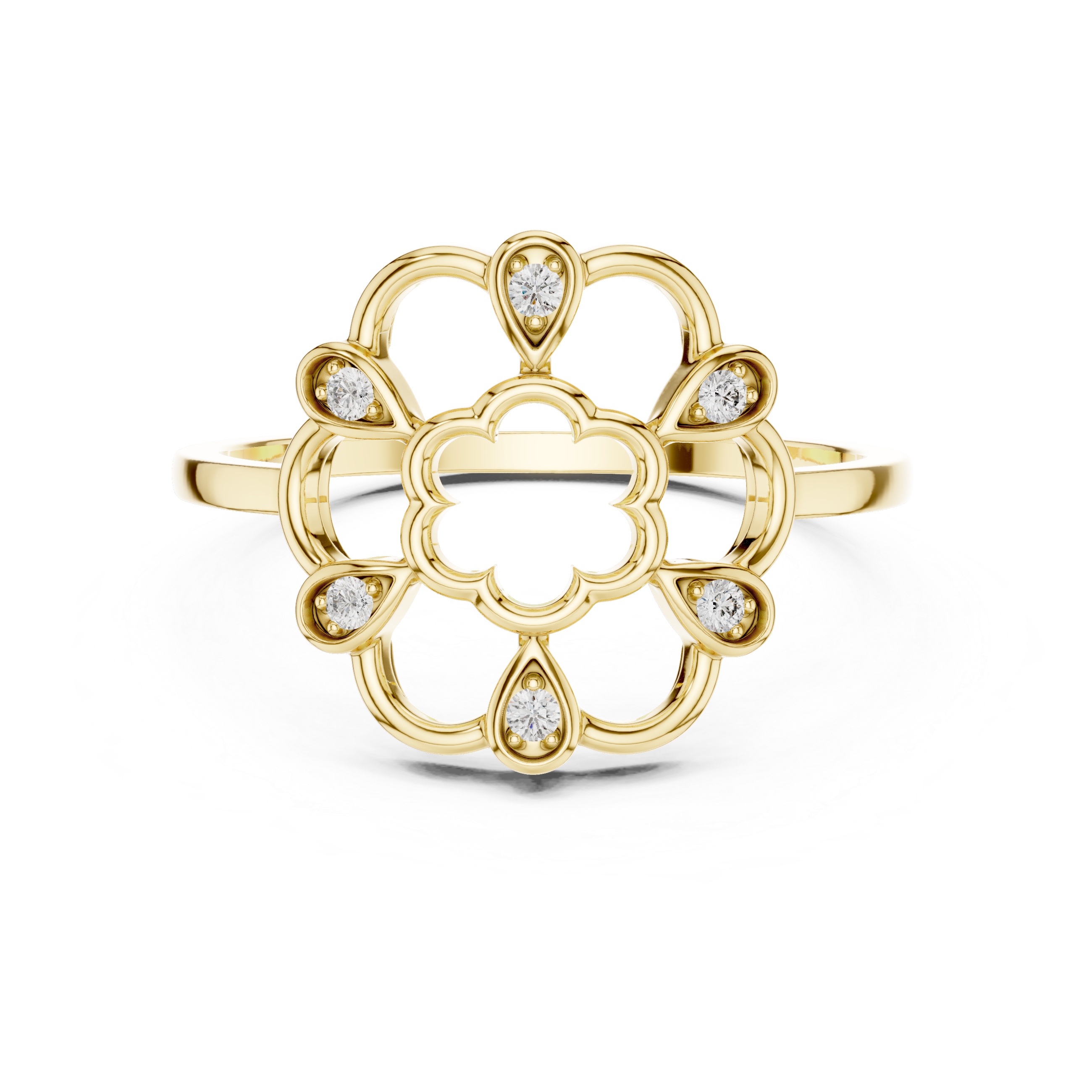 Diamond bangle with shimmering stone detailing.