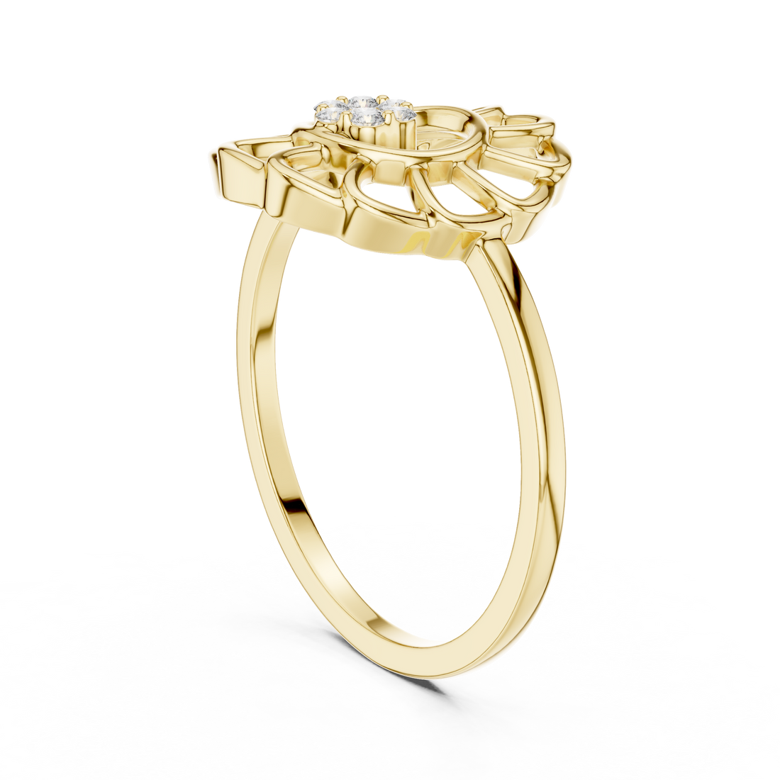 Adjustable toe ring with slim metal band.