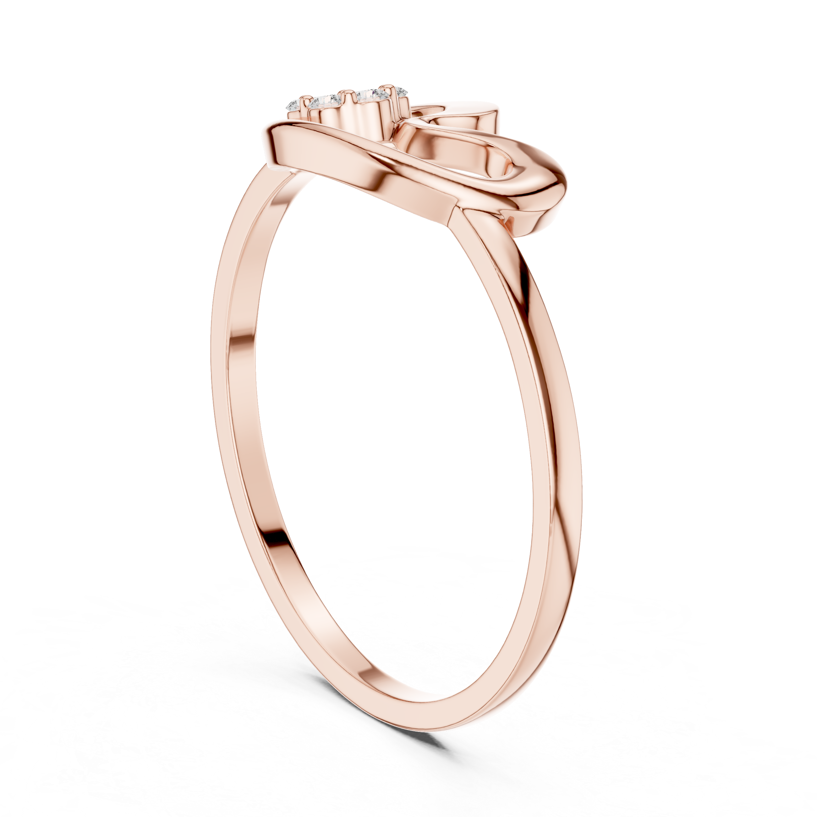 Oval engagement ring with polished smooth band.