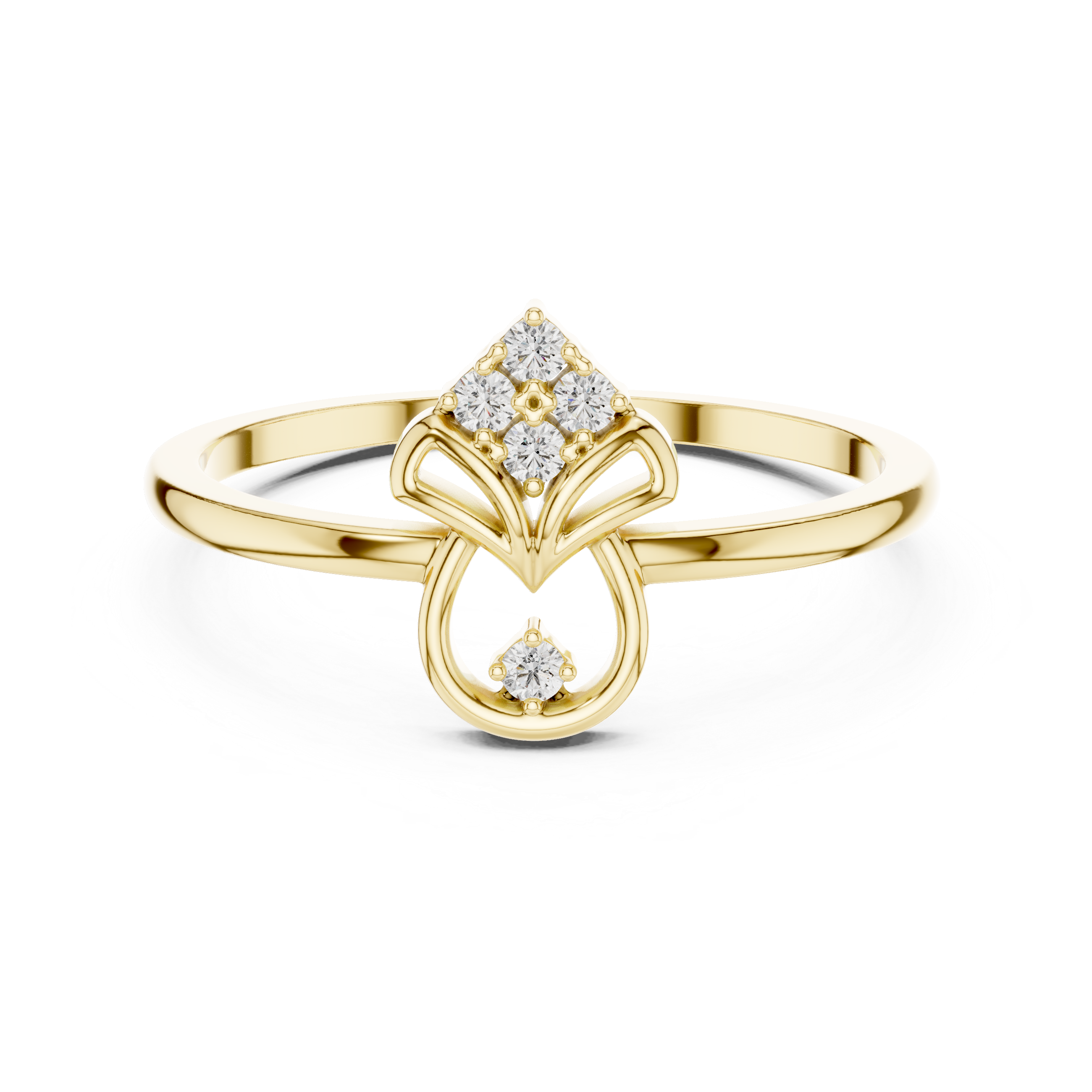Modern bridal jewellery set with layered chains.