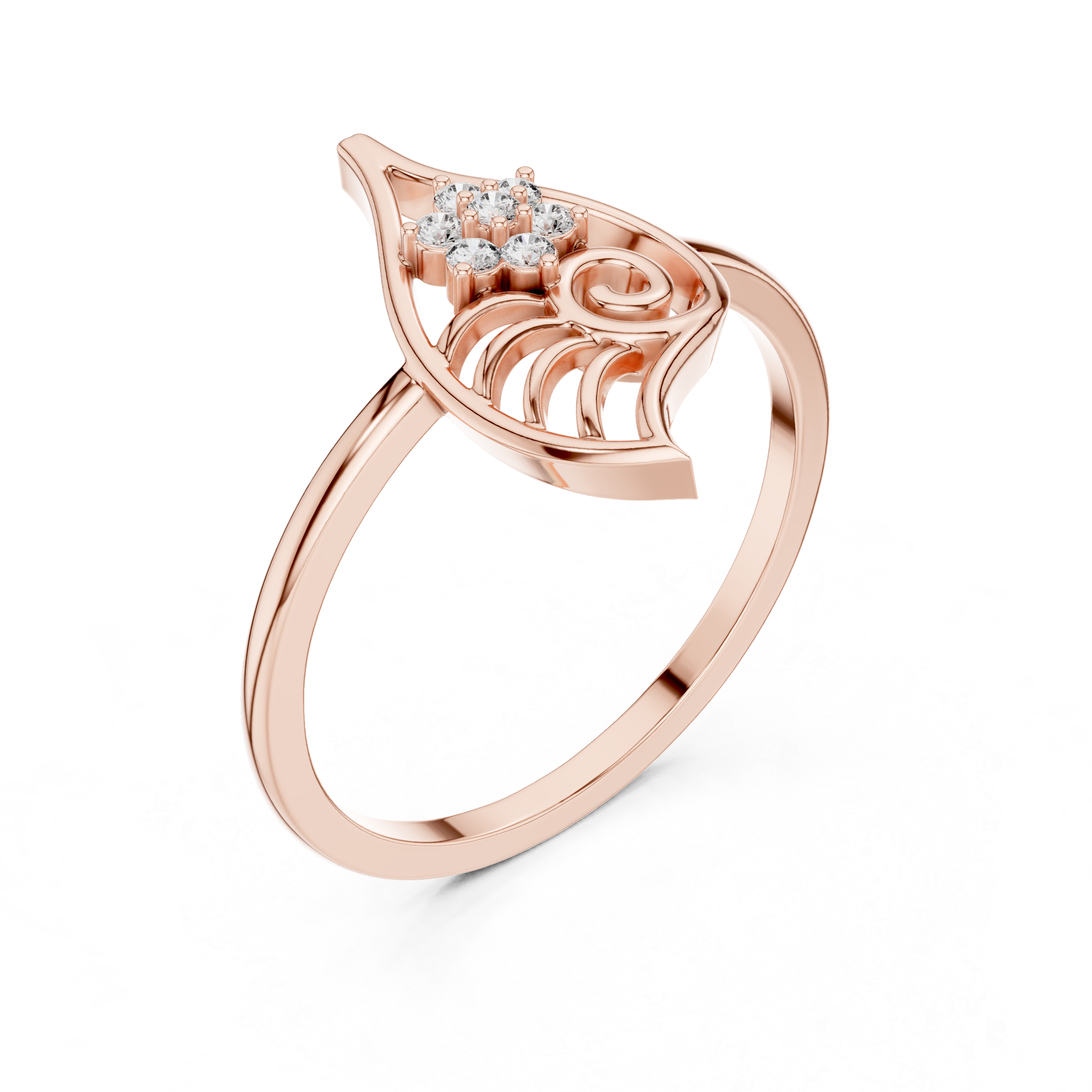 Celebration ring with decorative colorful stones.
