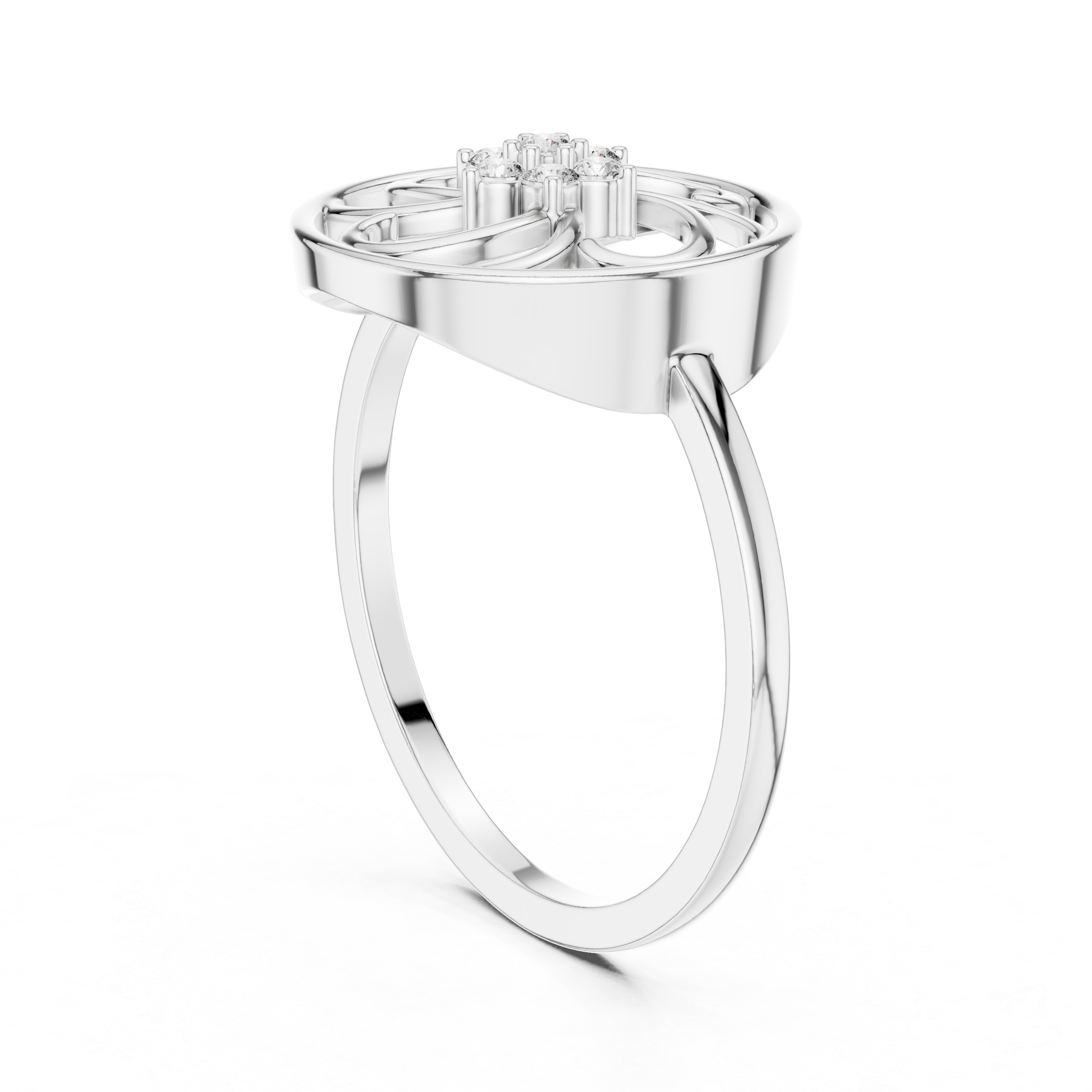 Slim stackable bangle with lightweight gold design.