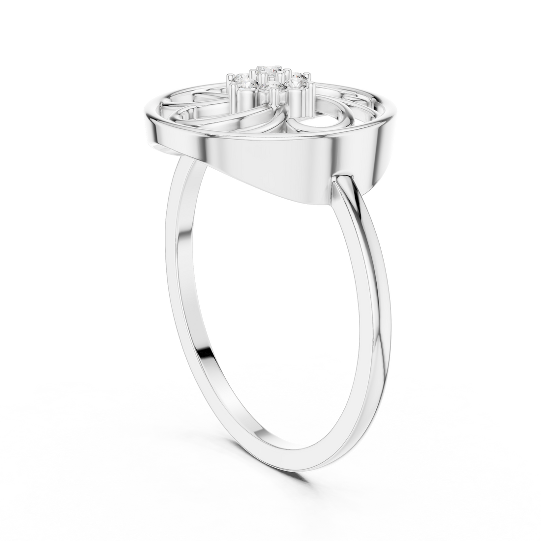 Slim stackable bangle with lightweight gold design.