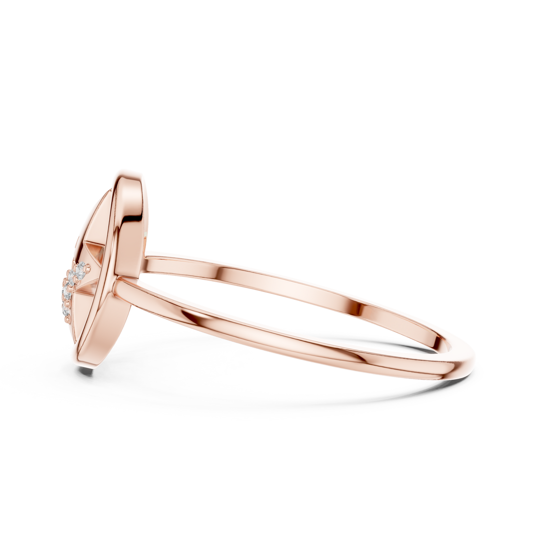 Halo engagement ring with brilliant diamond border.