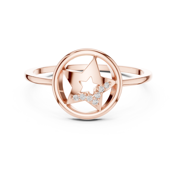 Floral carved toe ring with decorative detail.