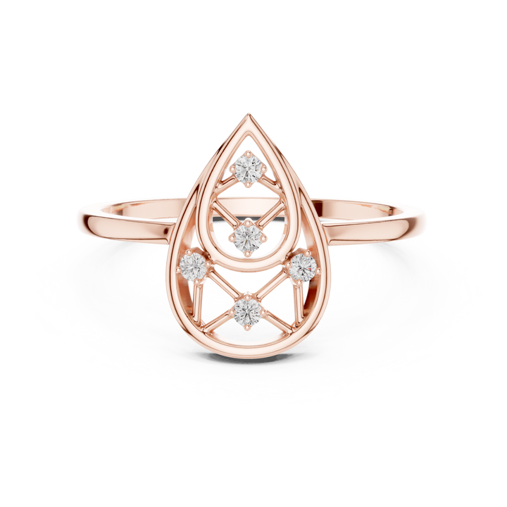 Diamond pendant necklace with sparkling center stone.