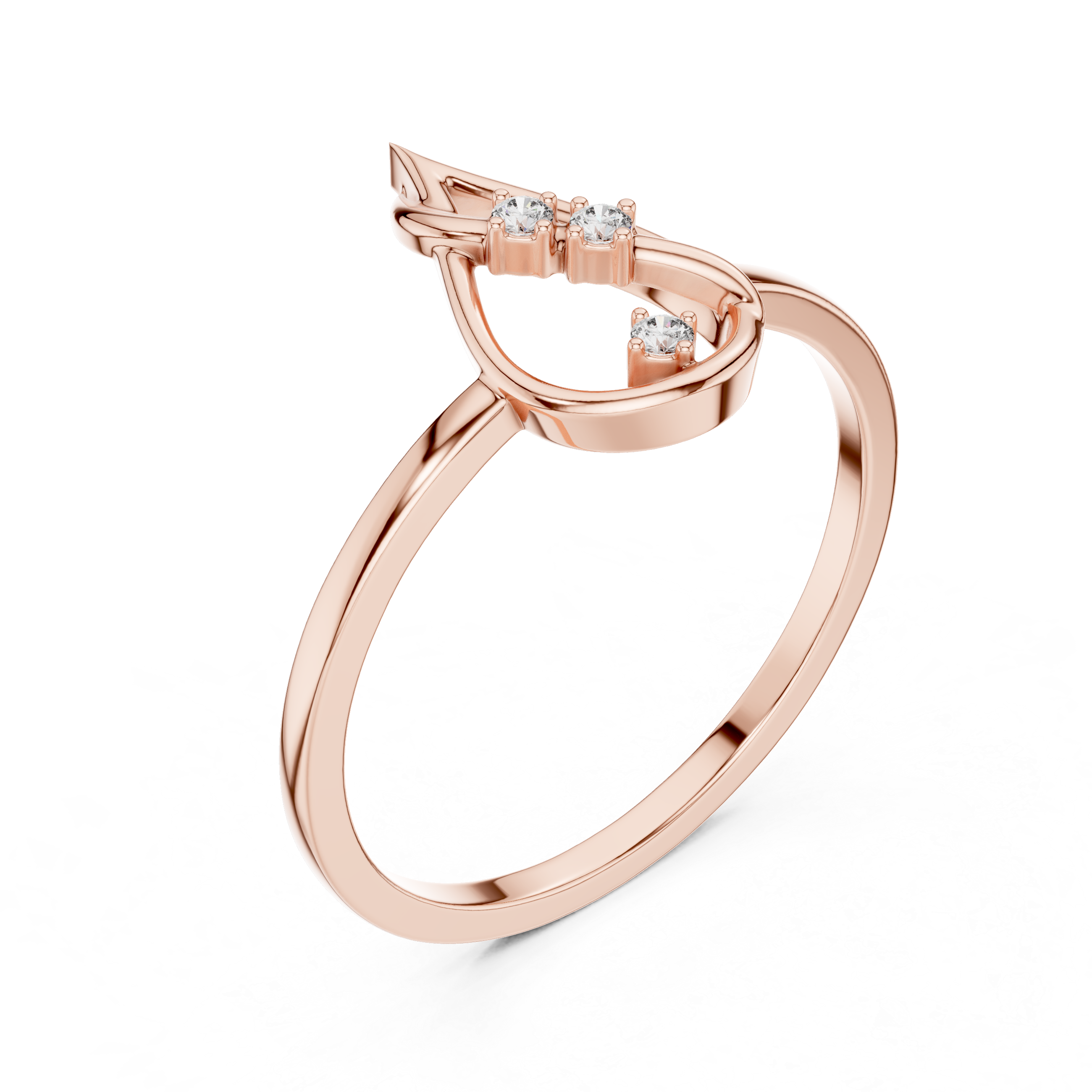 Classic engagement ring with timeless elegant style.