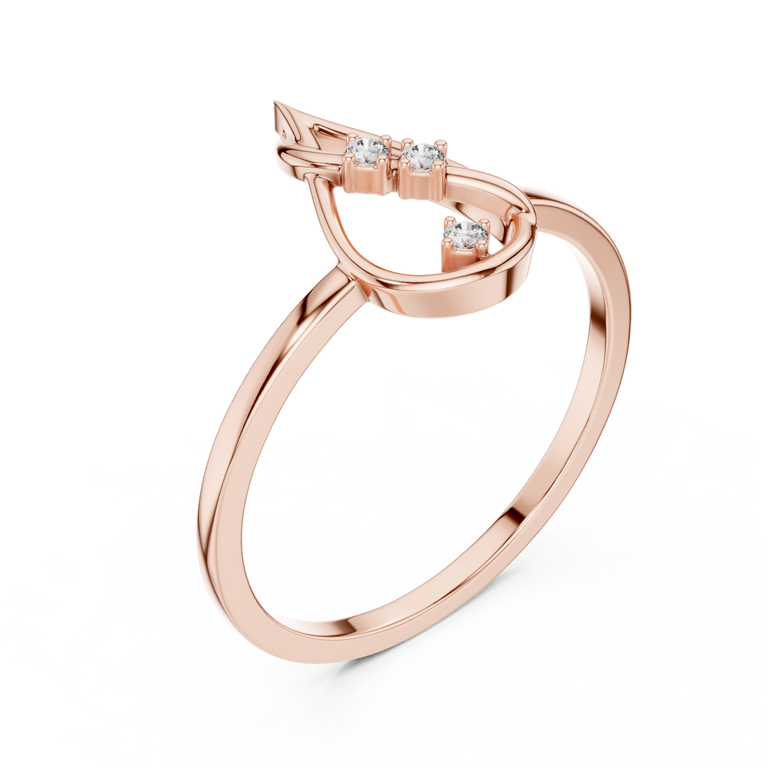 Classic engagement ring with timeless elegant style.