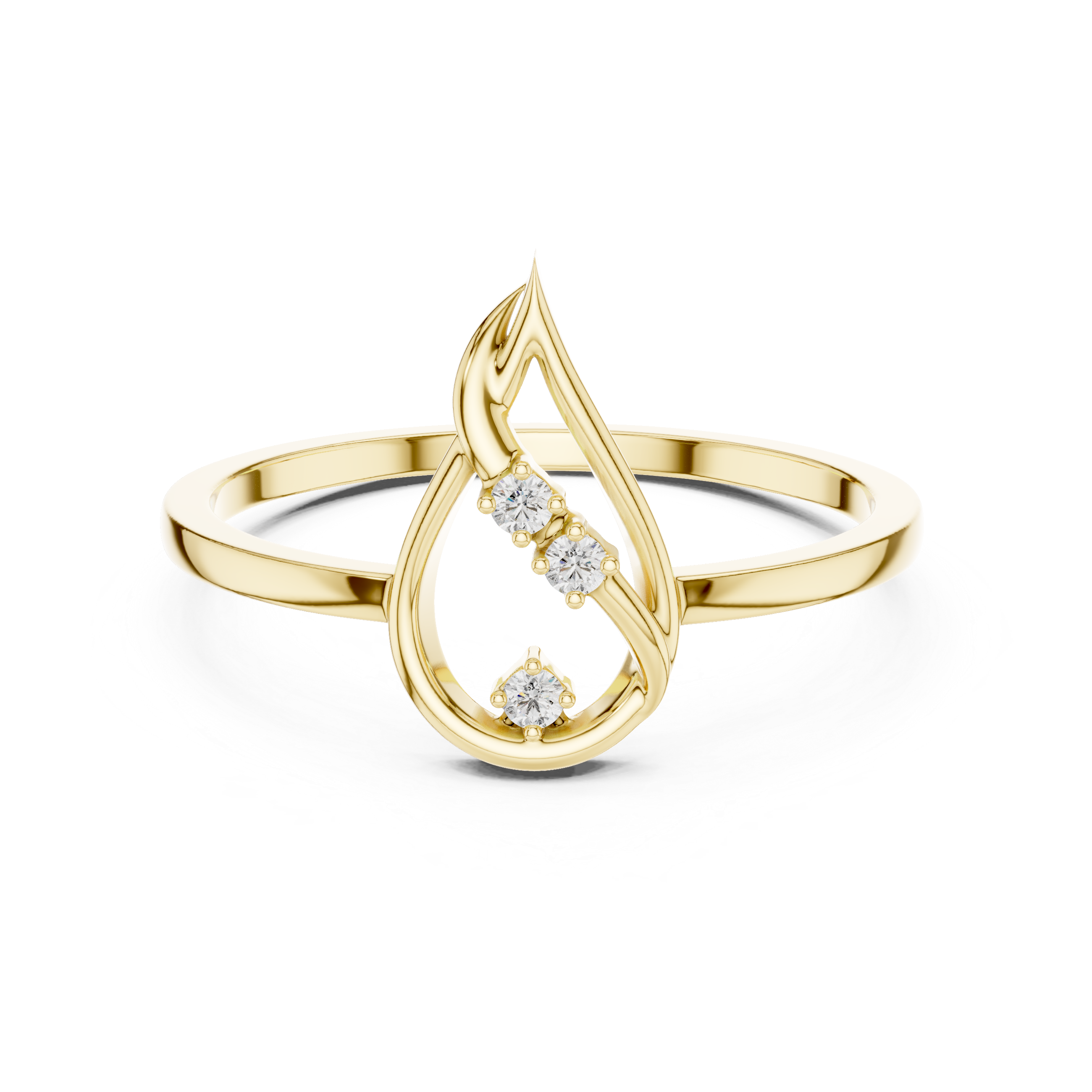 Classic pendant necklace with slim gold chain.