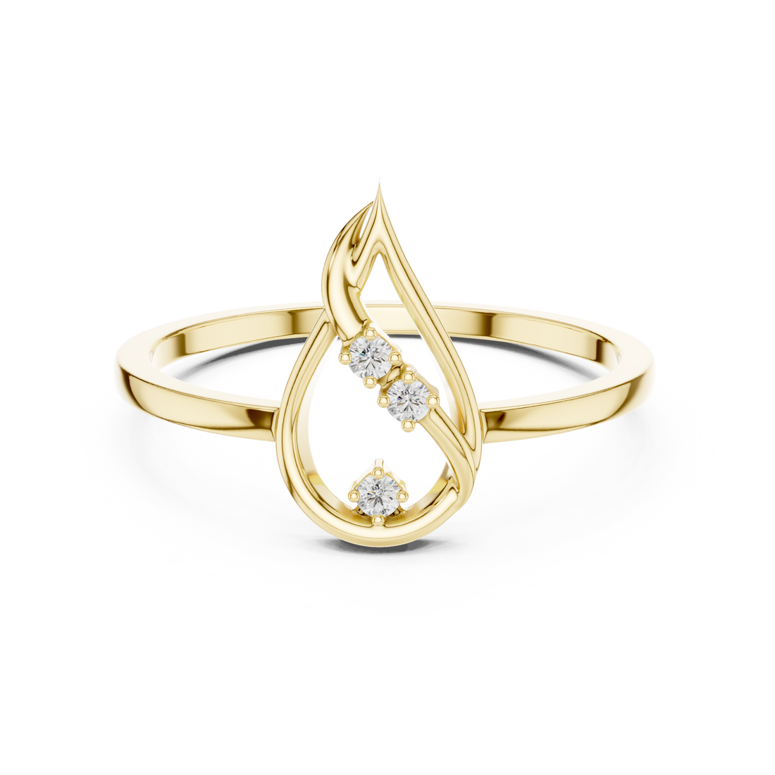Classic pendant necklace with slim gold chain.
