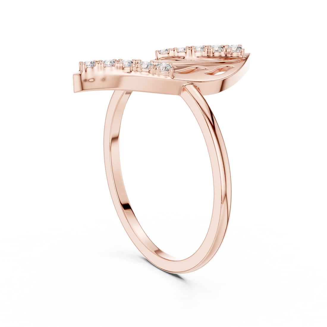 Minimal necklace with sleek polished metal surface.