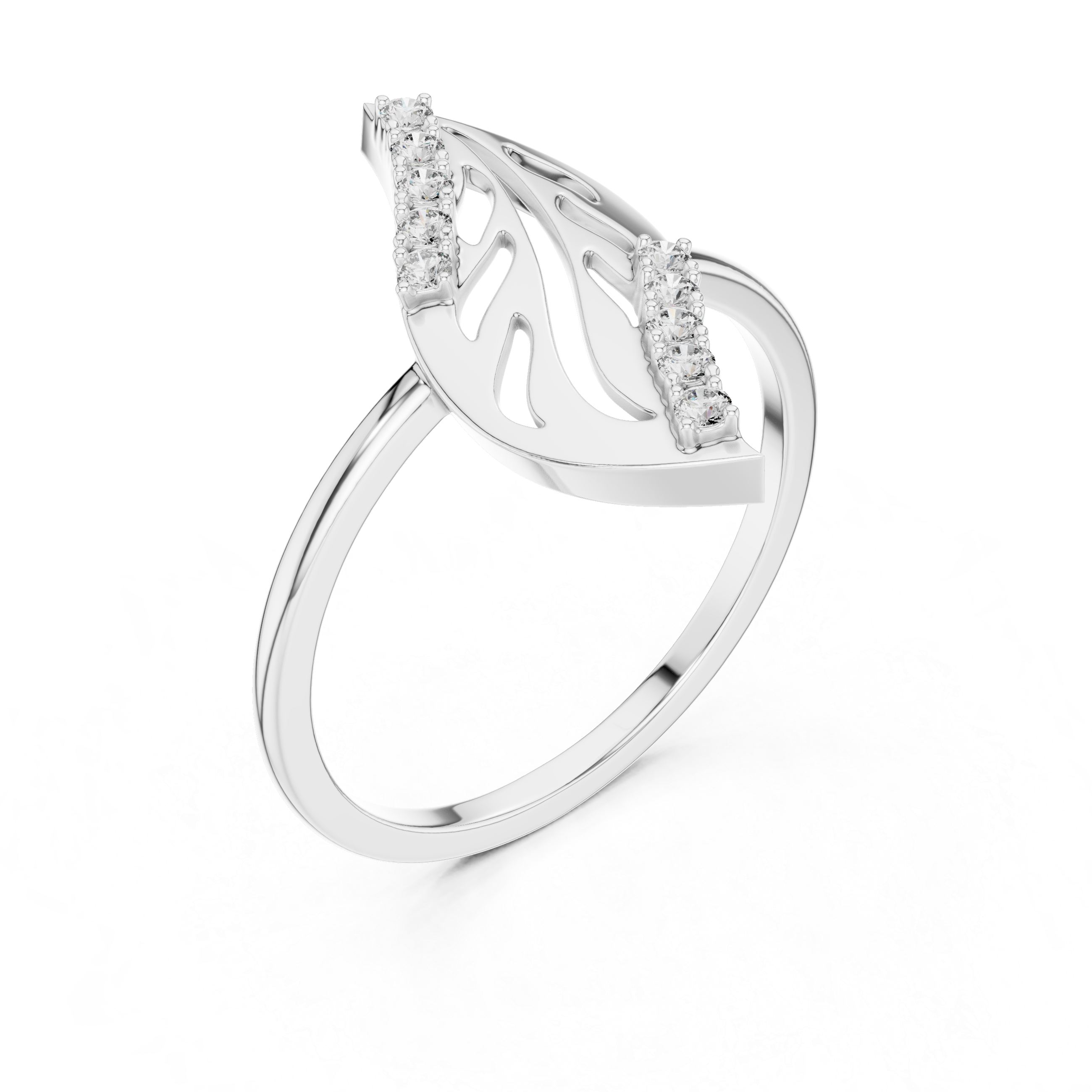 Classic oval diamond halo ring with sparkling side stones.