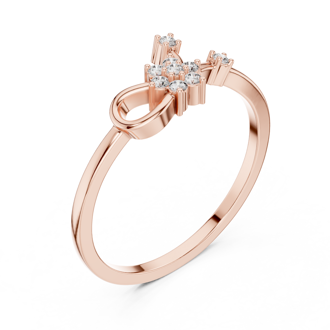 Classic diamond stud earrings with brilliant polished finish.