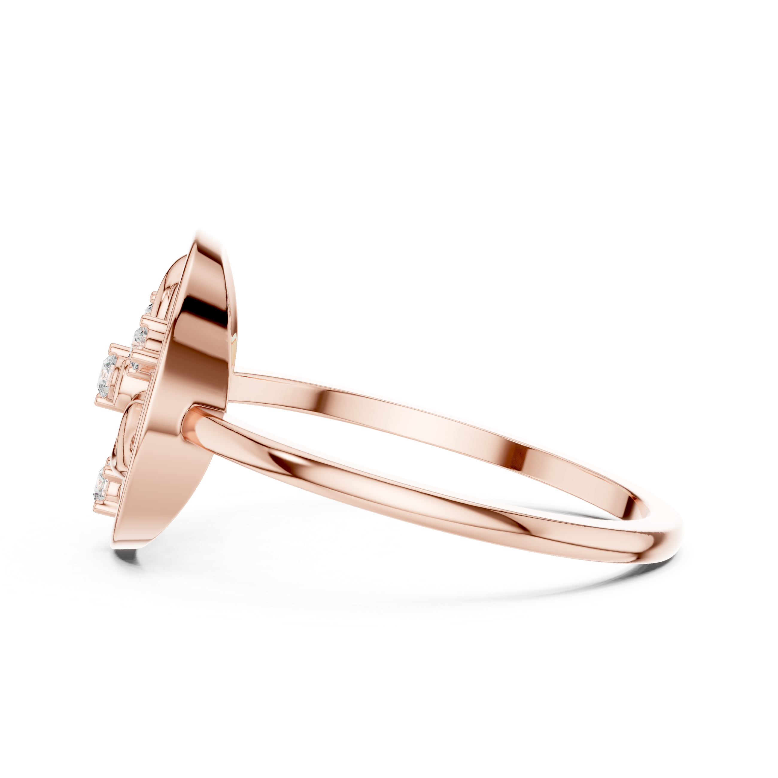 Circle pendant necklace with modern clean styling.