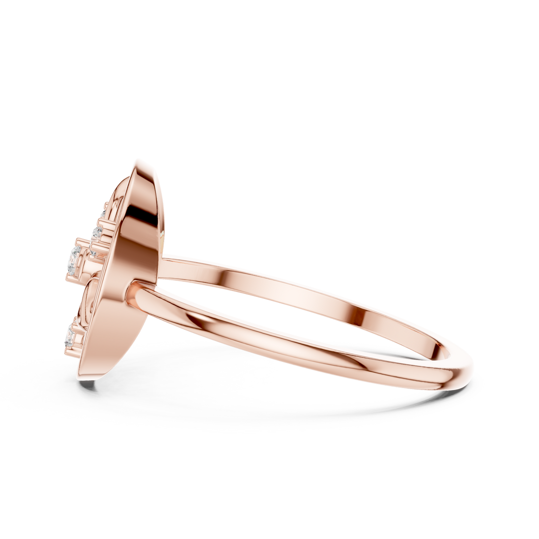Circle pendant necklace with modern clean styling.