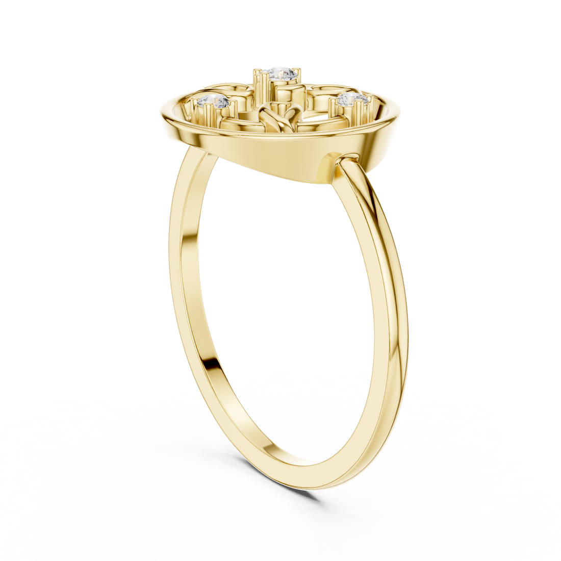 Classic gold chain necklace with polished surface.