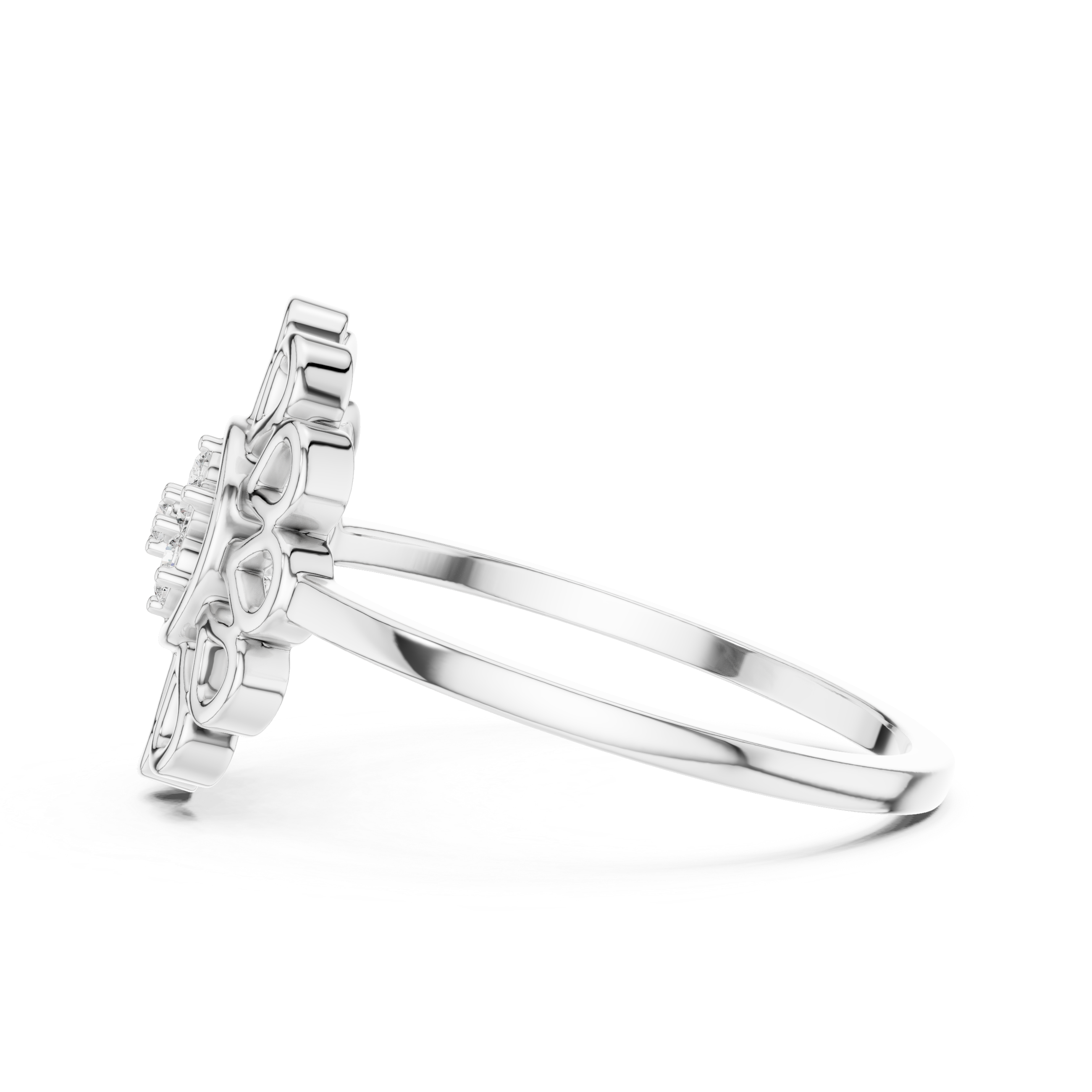 Men's heavy fashion ring with modern design.