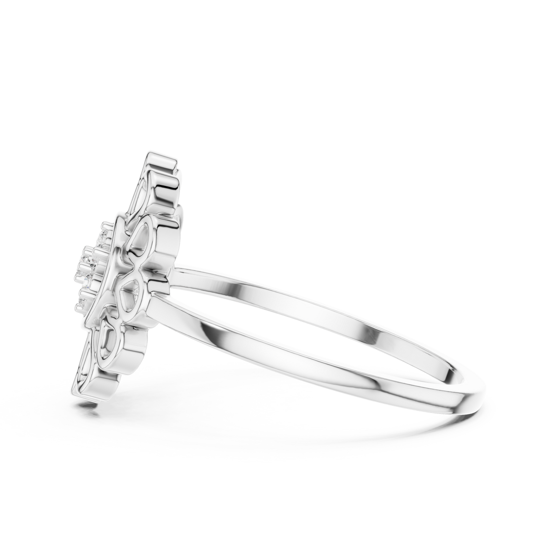 Men's heavy fashion ring with modern design.