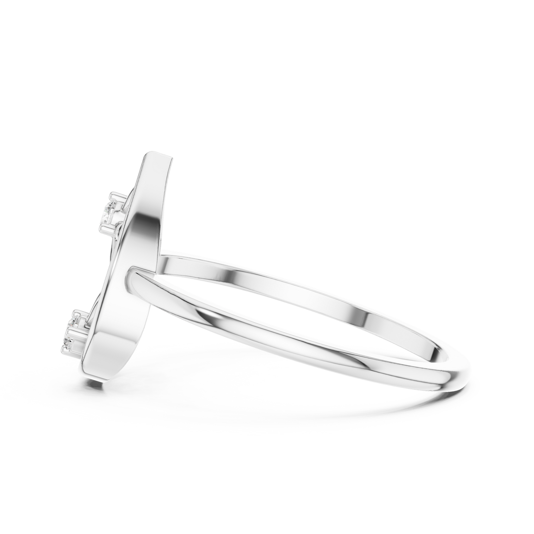 Lab Grown Diamond Teardrop Floral Ring