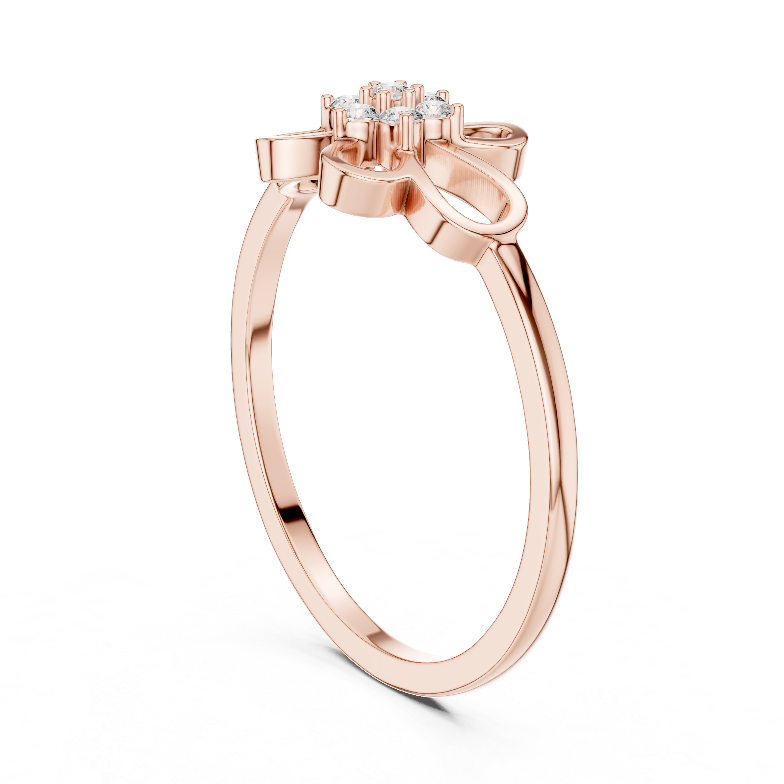 Lab Grown Diamond Floral Openwork Ring