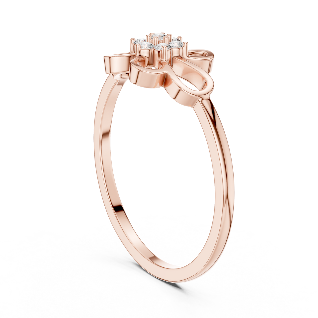 Lab Grown Diamond Floral Openwork Ring